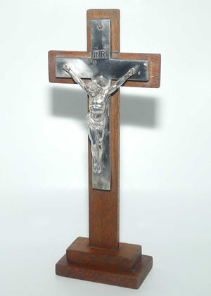 Silky Oak and Nickel Crucifix