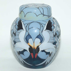 Moorcroft Silver Gulls 769/8 Ginger Jar | TRIAL dated 5.6.2018