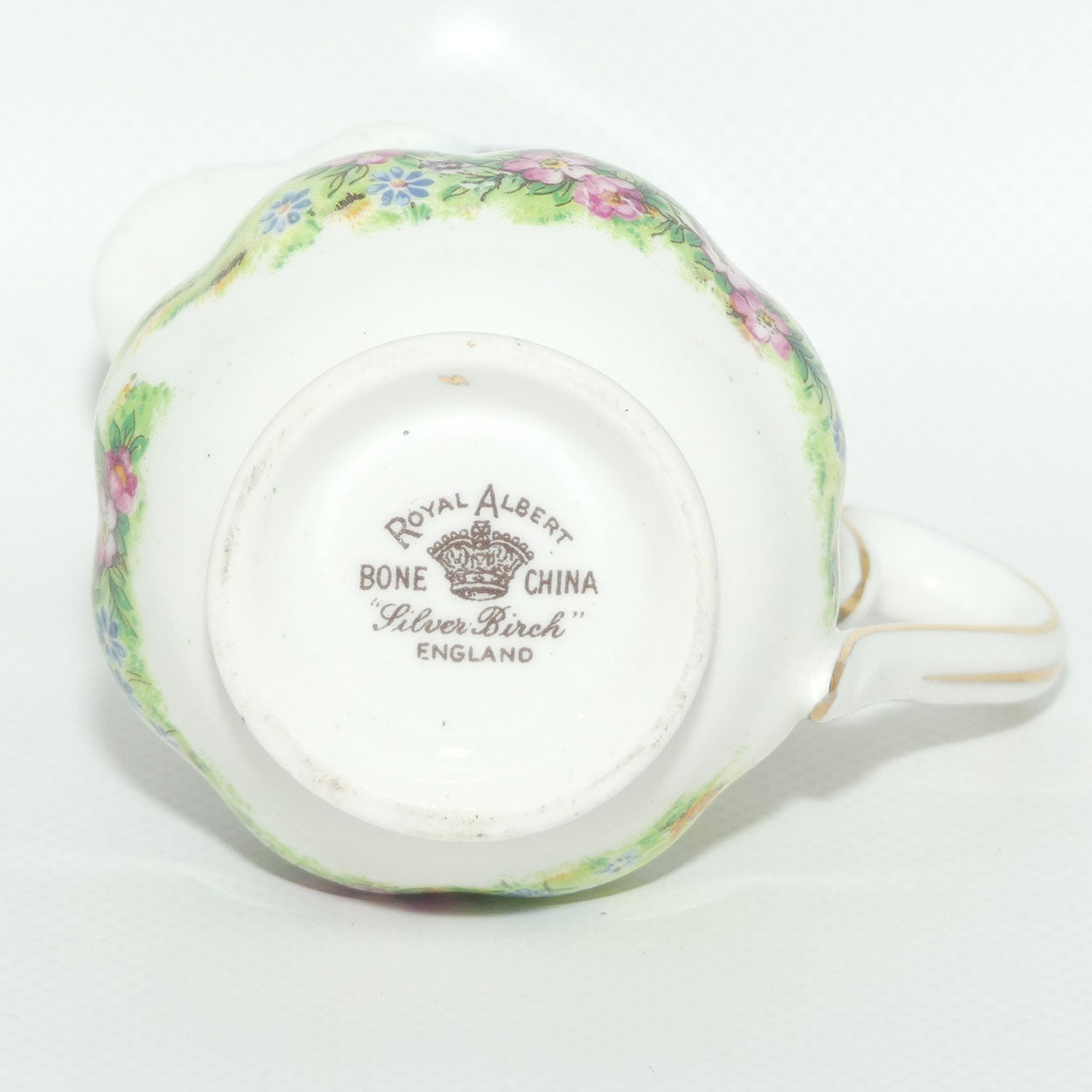 Royal Albert Bone China Silver Birch milk jug | coffee size