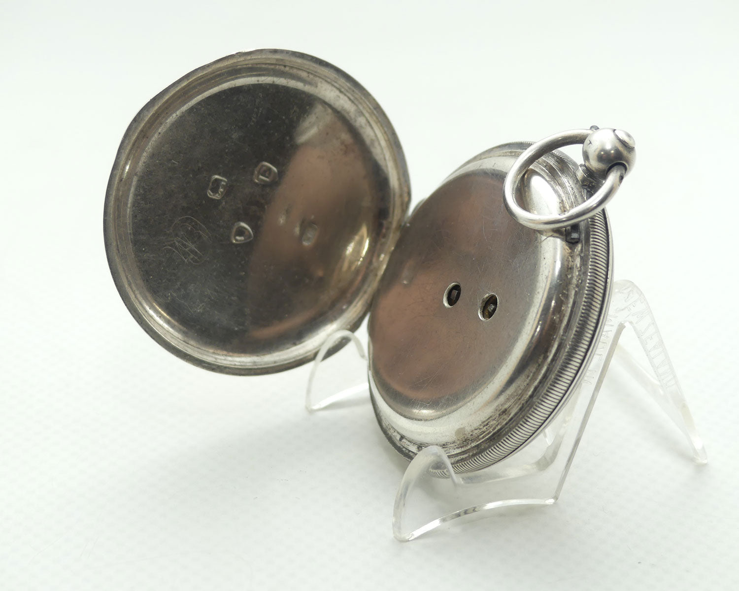 Sterling Silver Pocket Watch to restore and Sterling Silver Albert chain | Flavelle Bros & Roberts Sydney & Brisbane