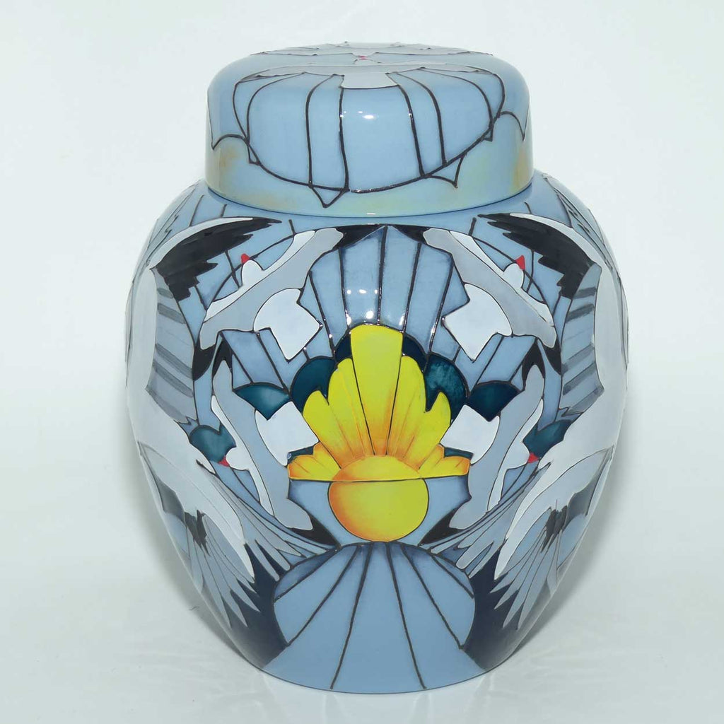 Moorcroft Silver Gulls 769/8 Ginger Jar | LE 3/25