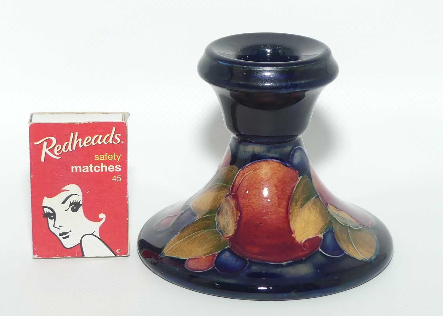 William Moorcroft Pomegranate single candle holder