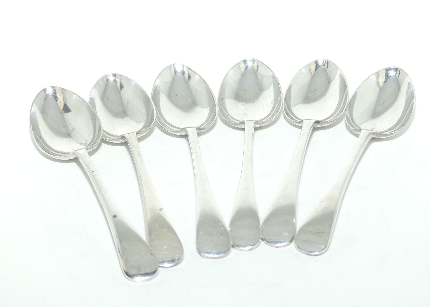 Set of 6 Sir John Bennett EPNS A1 | Silver Plated Desert Spoons | 18cm