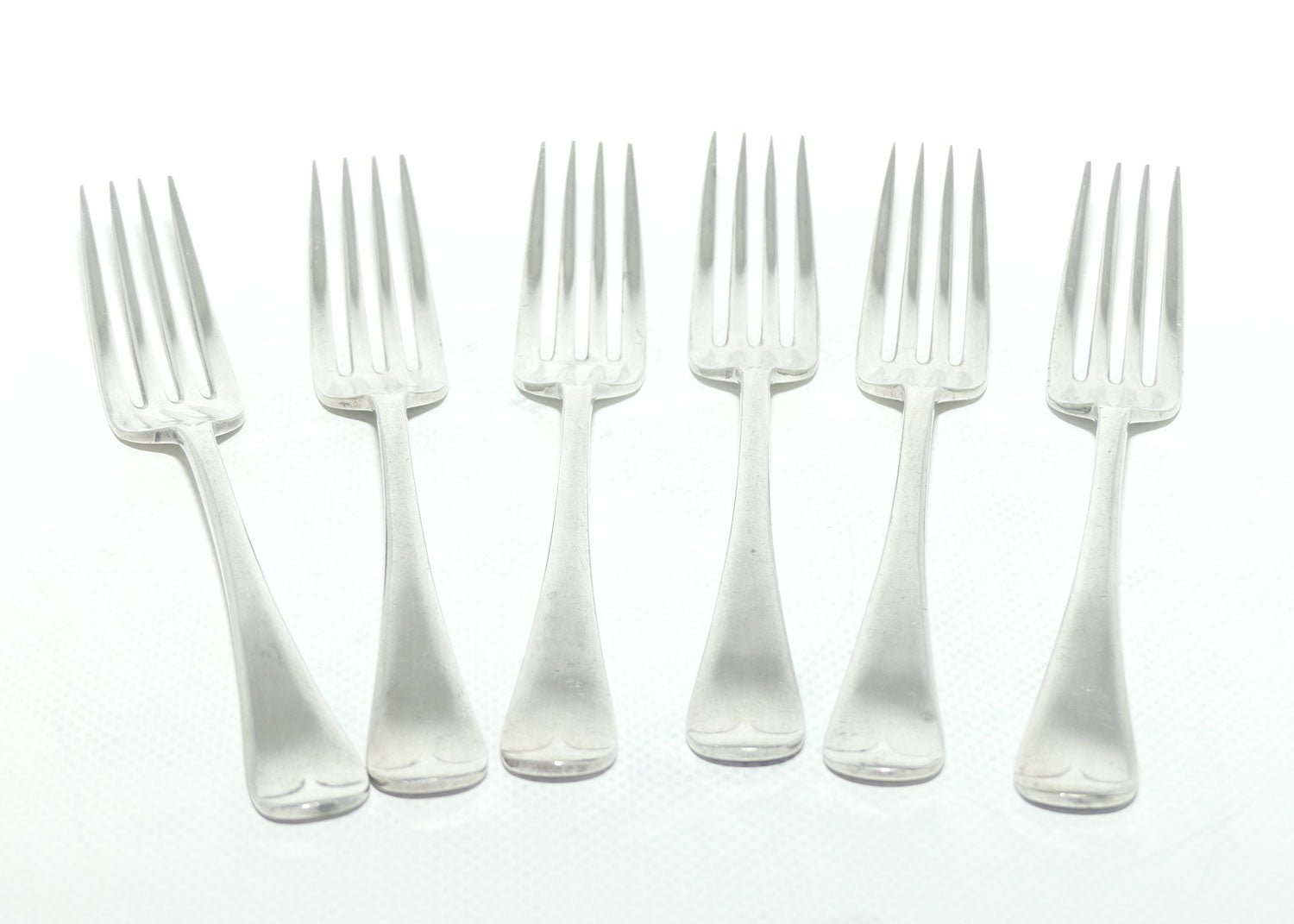 Set of 6 Sir John Bennett EPNS A1 | Silver Plated Salad Forks | 17cm