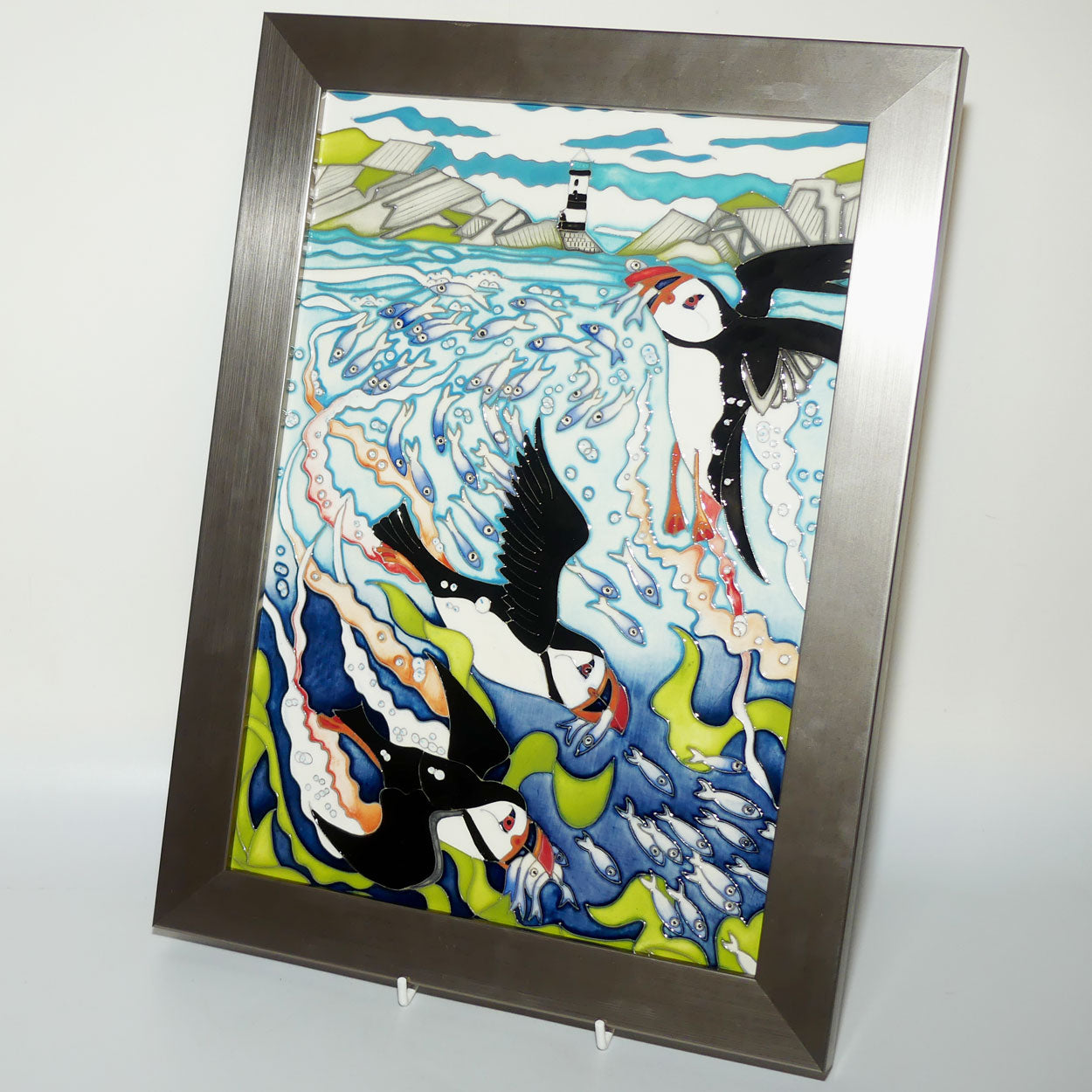 Moorcroft Skomer Island Plaque PLQ13