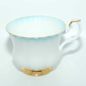 Royal Albert Bone China Rainbow series trio | Sky Blue | Montrose shape