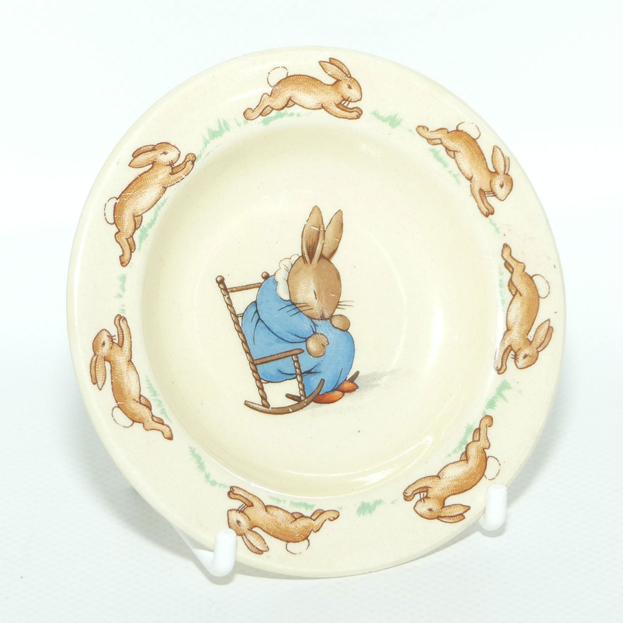 Royal Doulton Bunnykins beaker cover | Sleeping in a Rocking Chair
