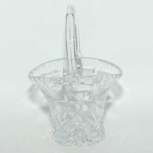 Small Star facetted and Diamond cut Crystal basket