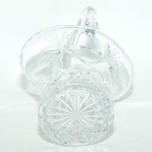 Small Star facetted and Diamond cut Crystal basket