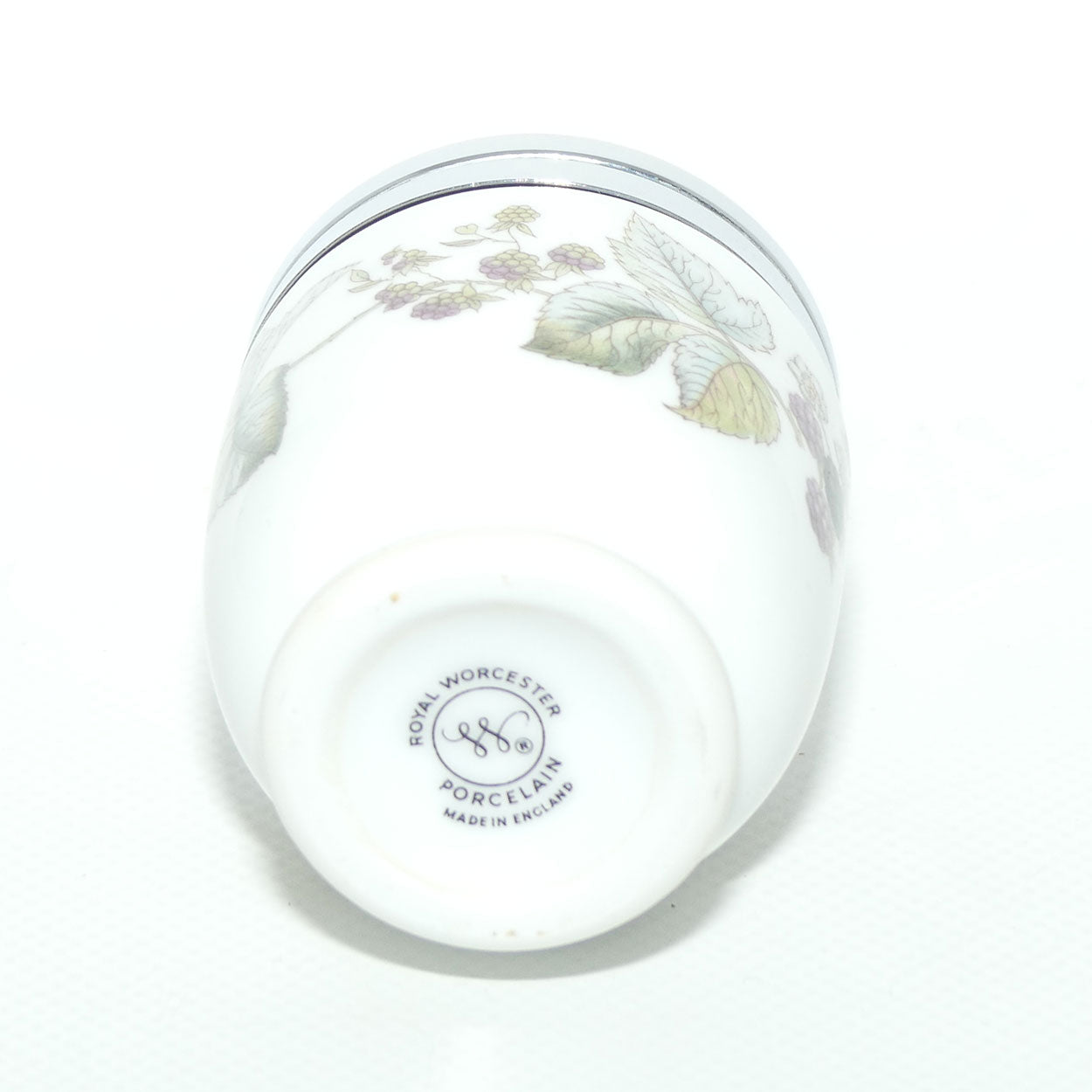 Royal Worcester Blackberry and Vine pattern egg coddler