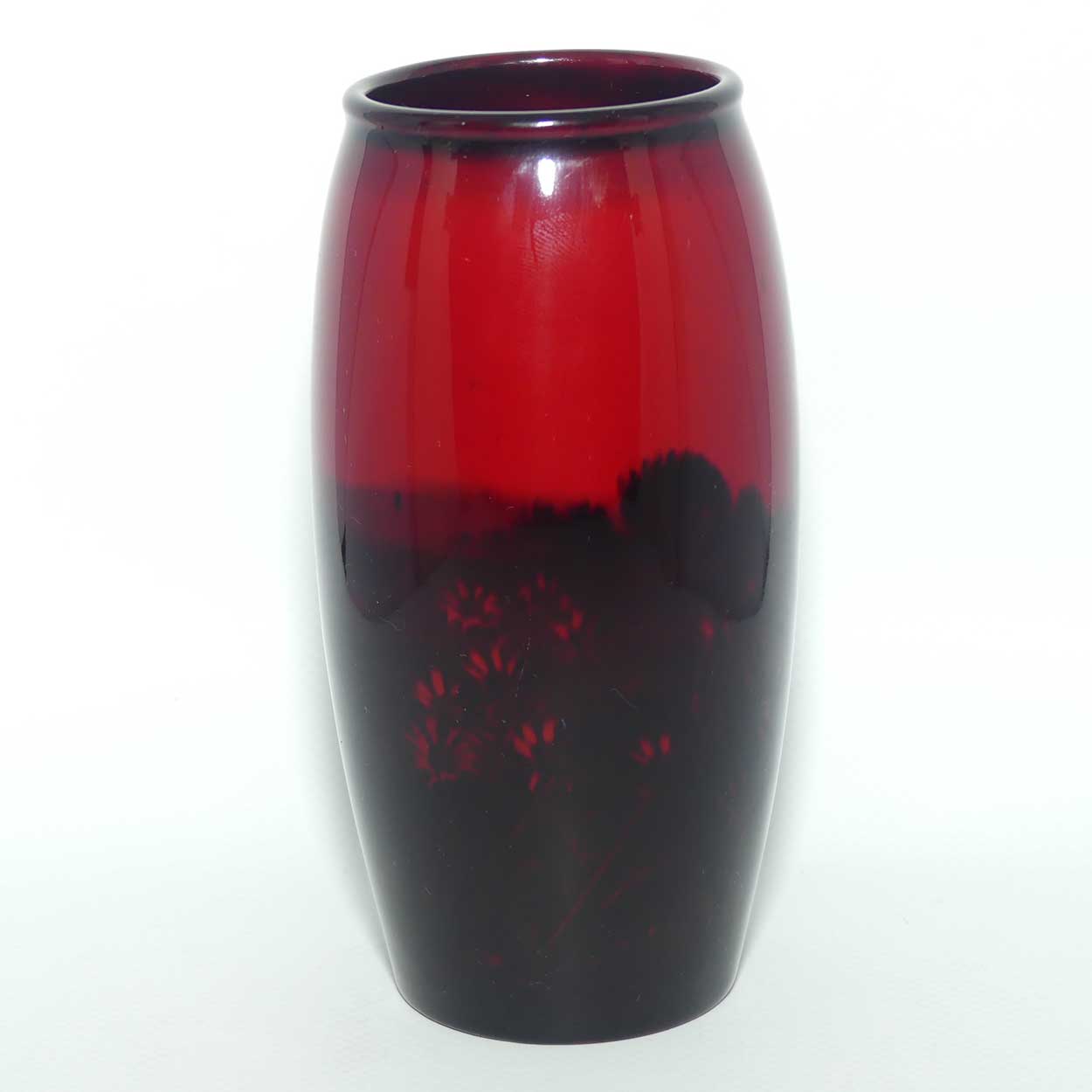 Royal Doulton Flambe small cylindrical Churches vase