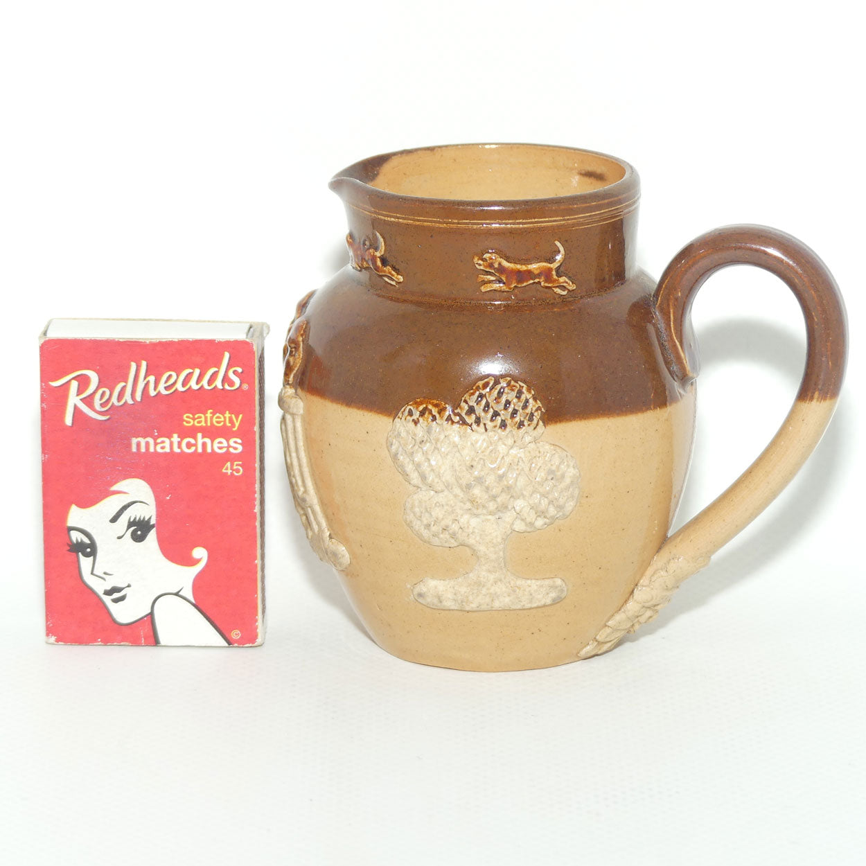 Doulton Lambeth | Royal Doulton Harvest Hunting small jug | 8cm tall