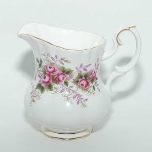 Royal Albert Bone China England Lavender Rose small milk jug | Coffee Size