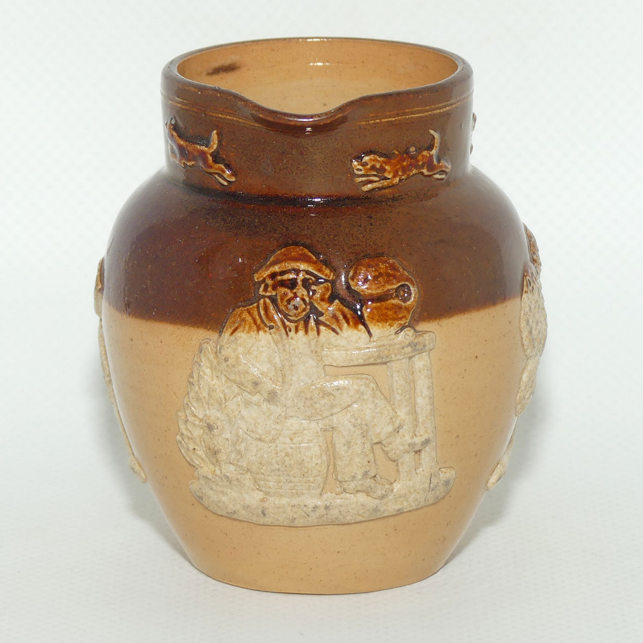 Doulton Lambeth | Royal Doulton Harvest Hunting small jug | 8cm tall