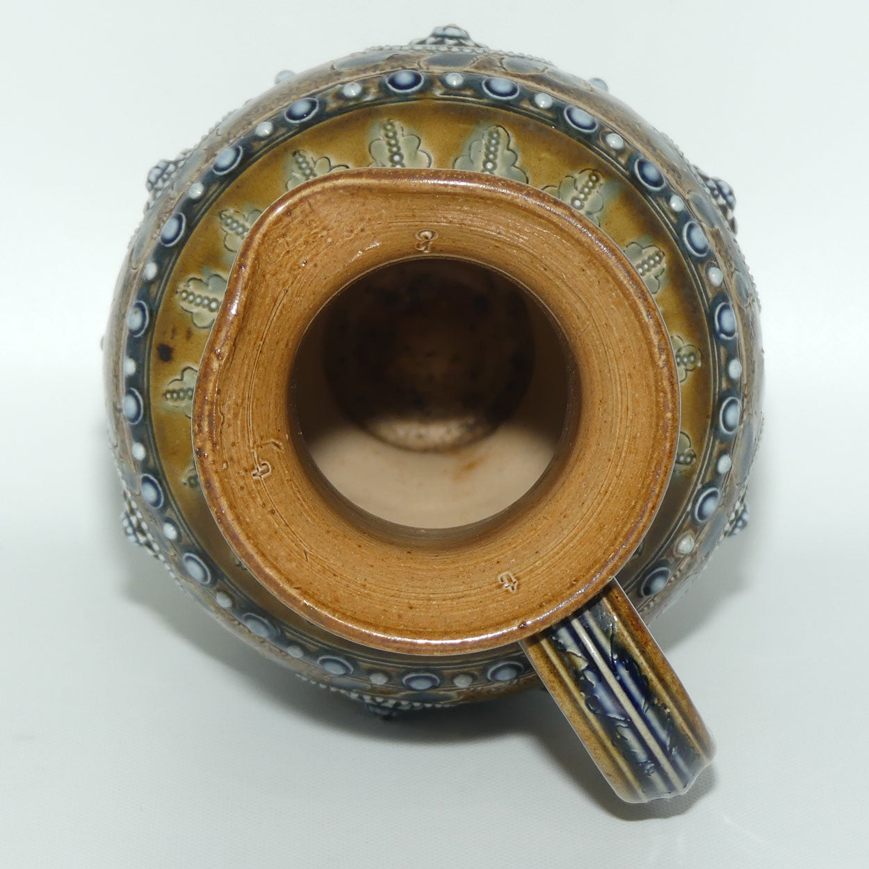 Doulton Lambeth George Tinworth foliate decoration jug