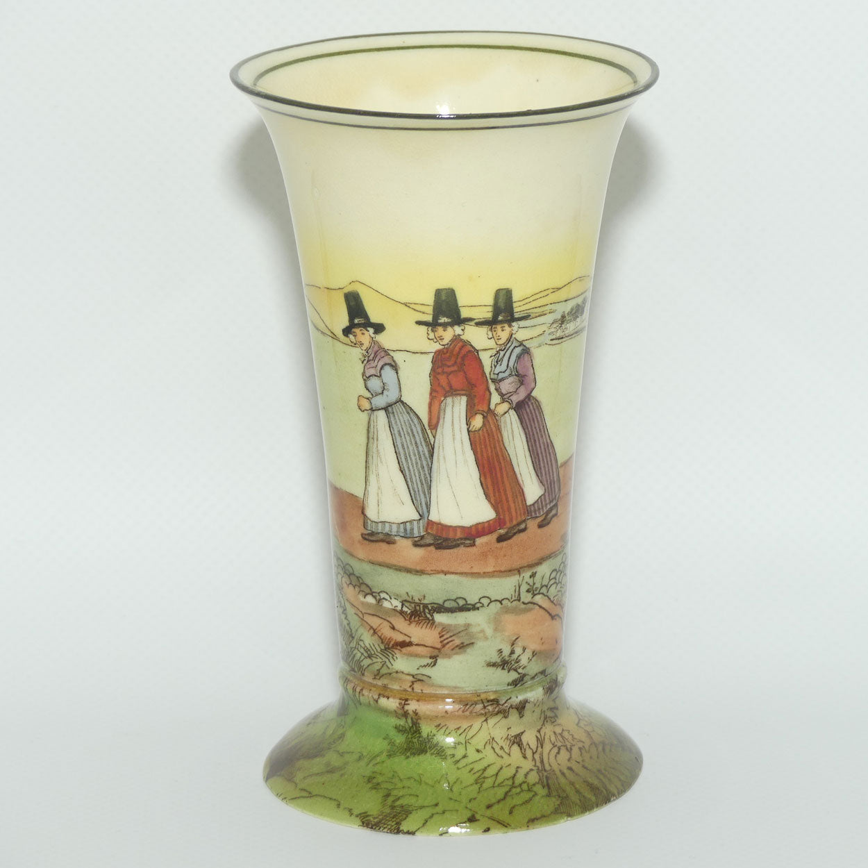 Royal Doulton Welsh trumpet vase E3784 | 13cm | Bone China body