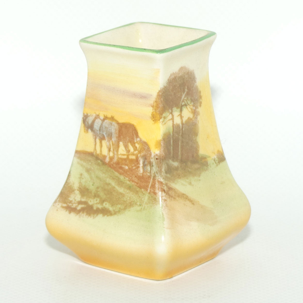 Royal Doulton Ploughing miniature vase D5650