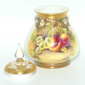 Royal Worcester hand painted fruit potpourri | 291 Shape | T Smith