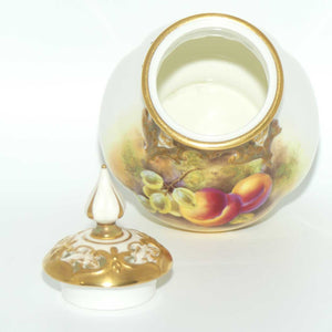 Royal Worcester hand painted fruit potpourri | 291 Shape | T Smith