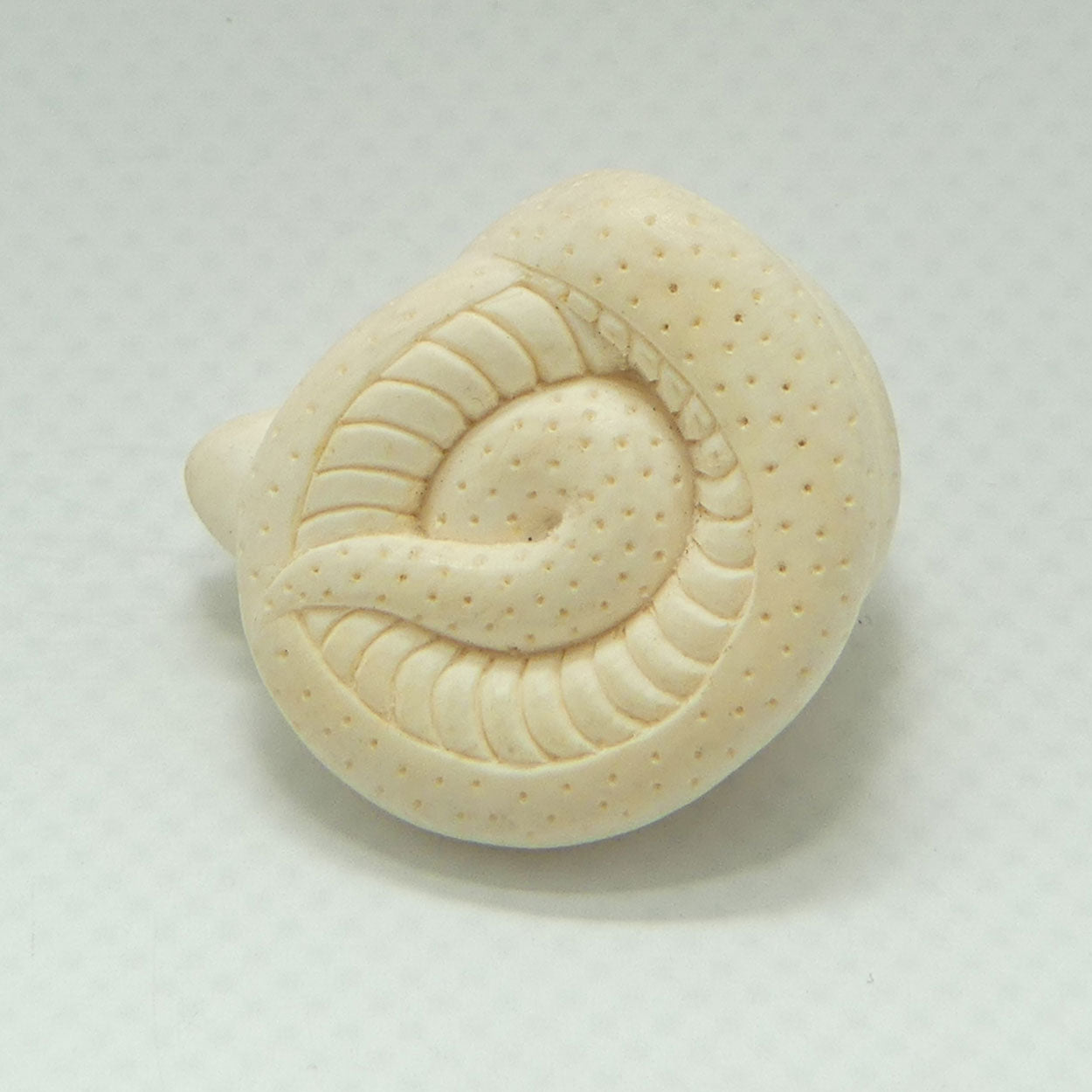 Japanese Carved Ivory miniature Okimono | Snake Curled