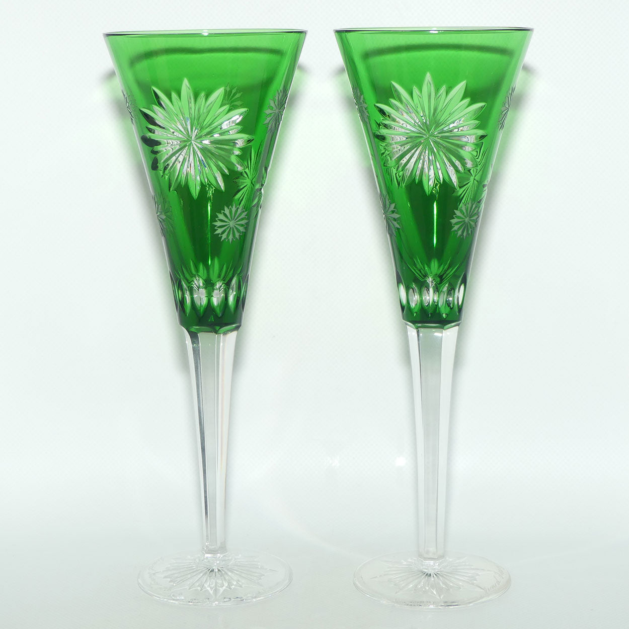 Waterford Snowflake Wishes Prestige Edition pair of toasting flutes | signed Gerard Treacy | Pair #2