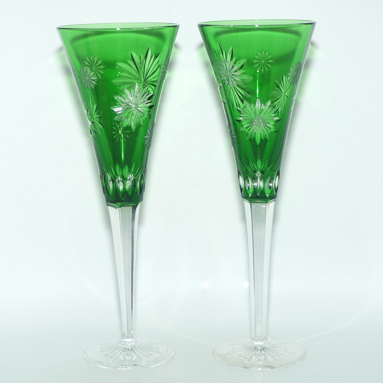 Waterford Snowflake Wishes Prestige Edition pair of toasting flutes | signed Gerard Treacy | Pair #2