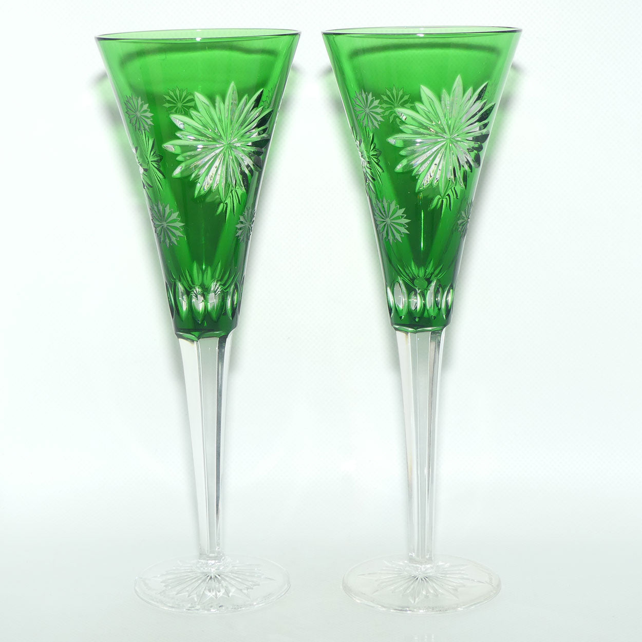 Waterford Snowflake Wishes Prestige Edition pair of toasting flutes | signed Gerard Treacy | Pair #2