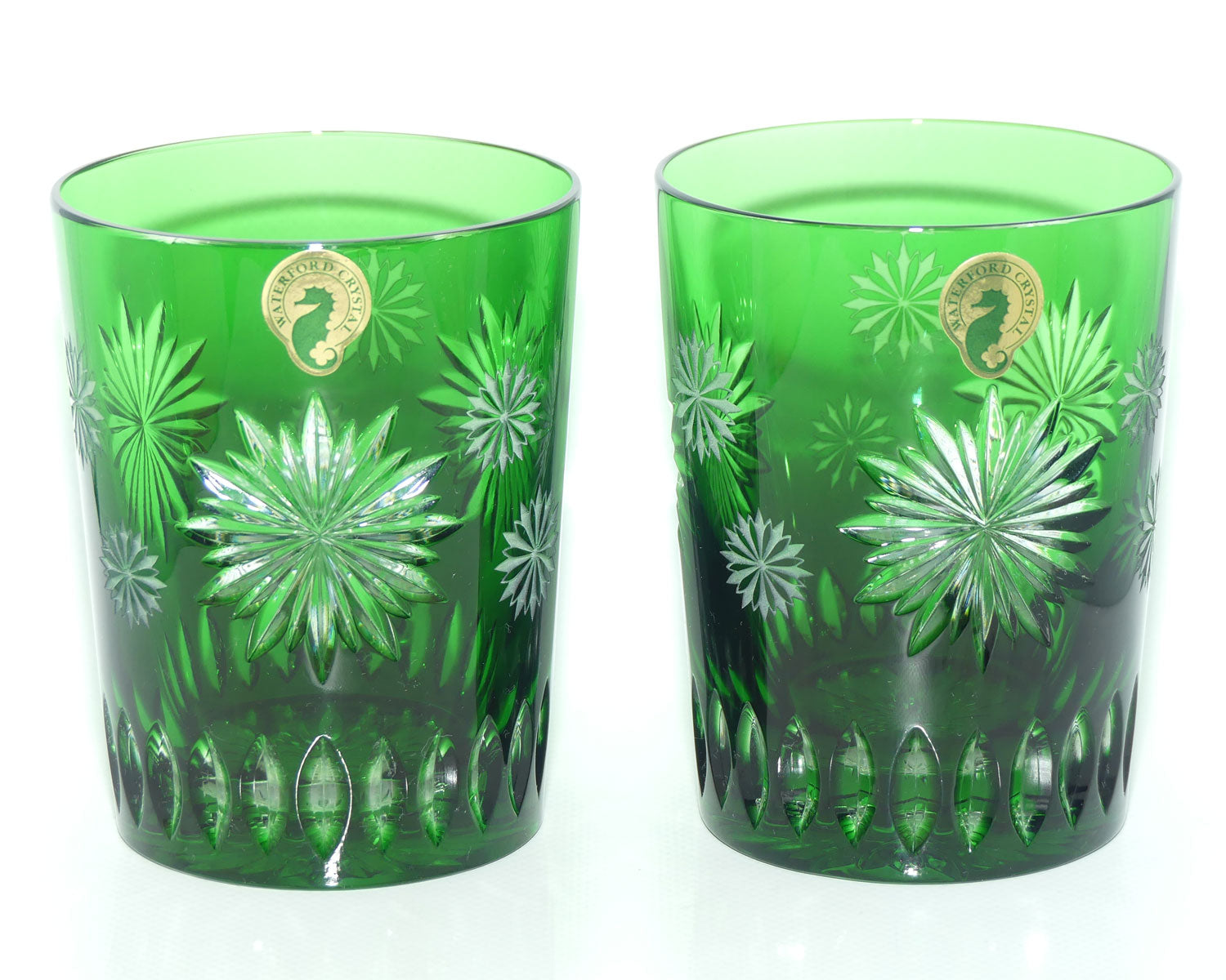 Waterford Snowflake Wishes Courage Prestige Edition | Pair of DOF Tumblers | Emerald Green | 300ml