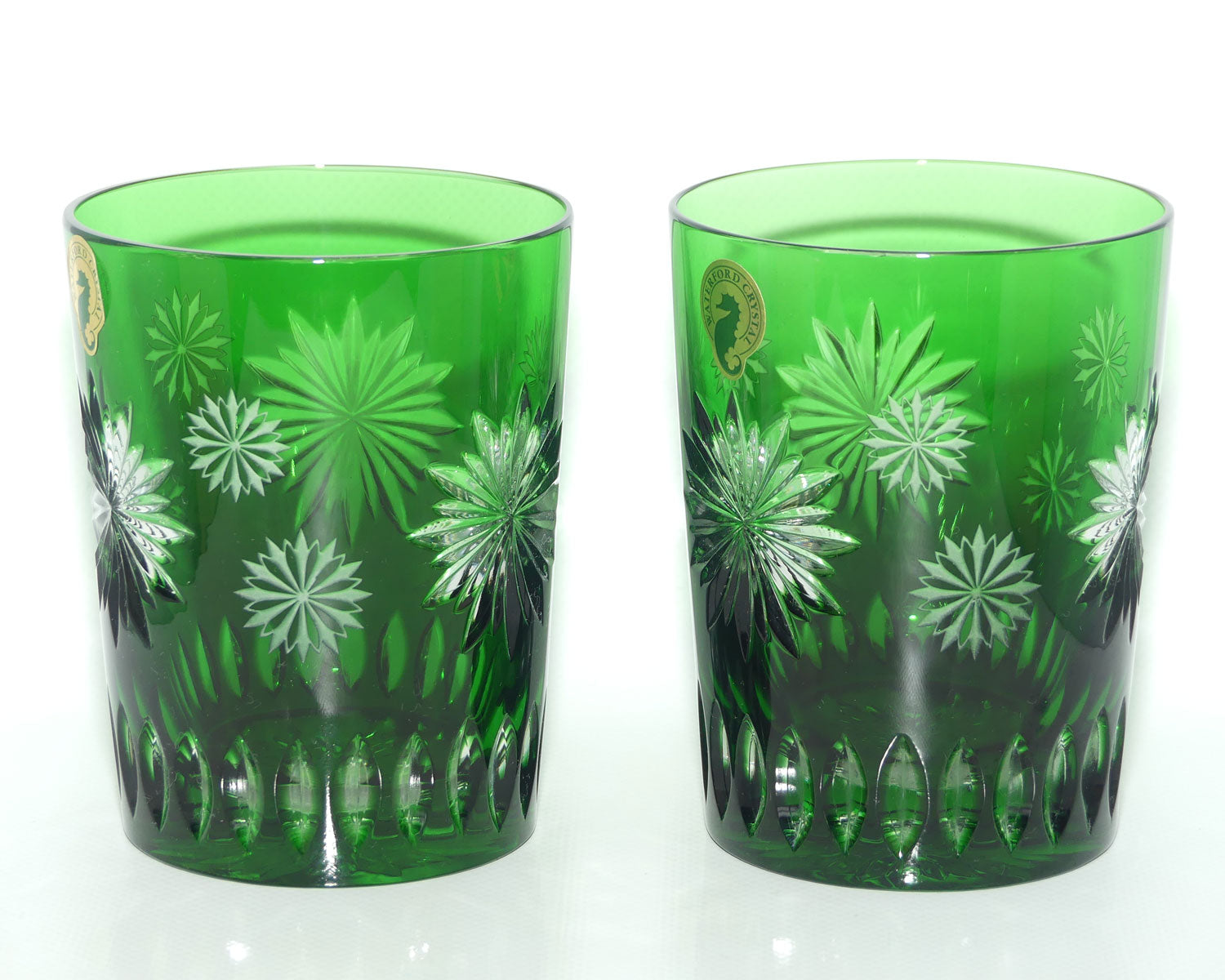 Waterford Snowflake Wishes Courage Prestige Edition | Pair of DOF Tumblers | Emerald Green | 300ml