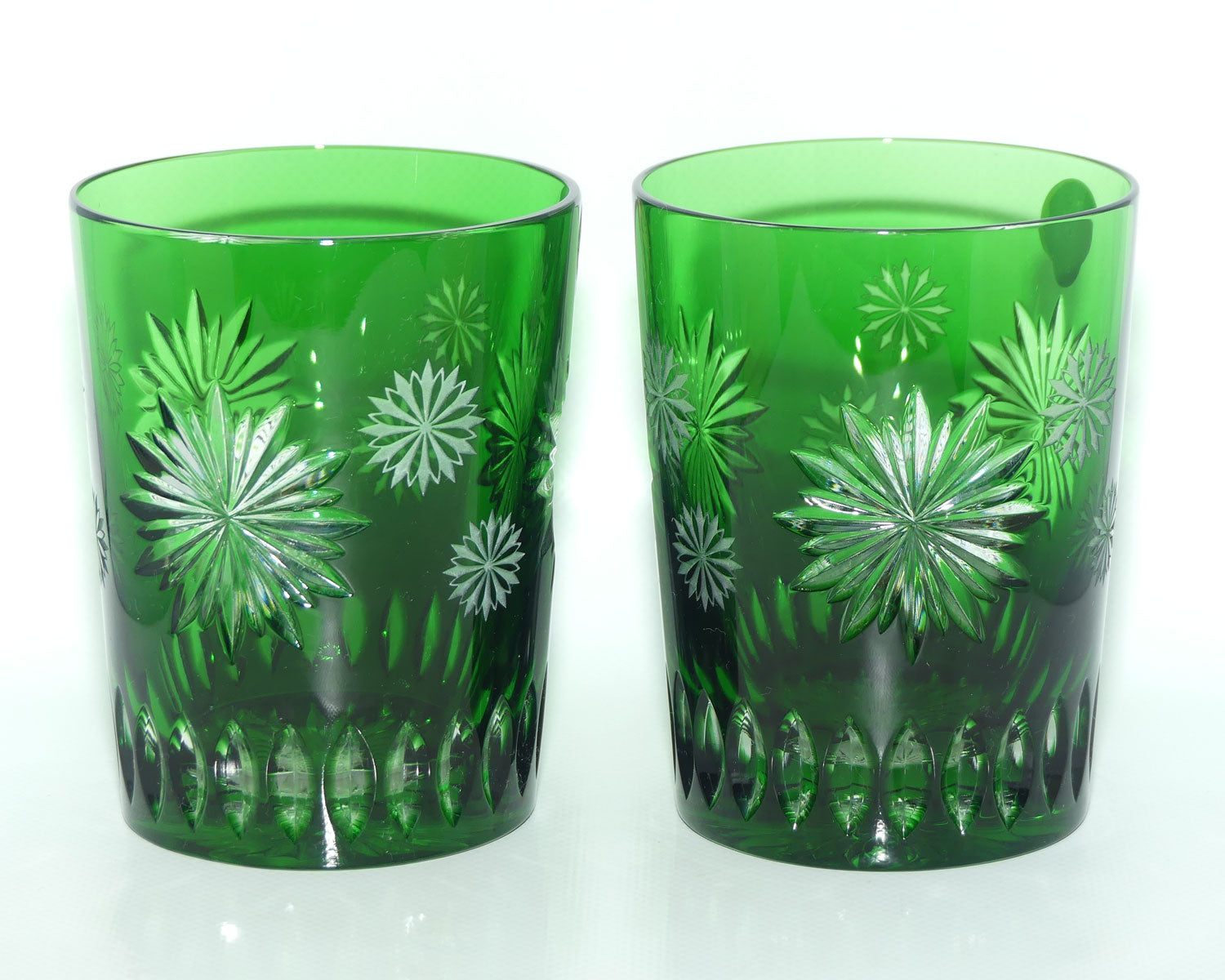 Waterford Snowflake Wishes Courage Prestige Edition | Pair of DOF Tumblers | Emerald Green | 300ml