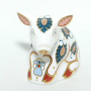 Royal Crown Derby paperweight | Snuffle | Piglet | signed