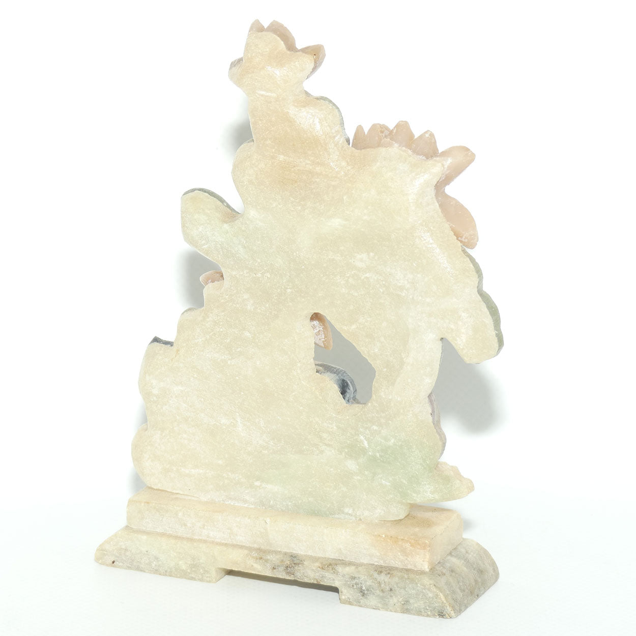 Mid 20th Century Chinese Colourful Soapstone panel | Birds and Flowers
