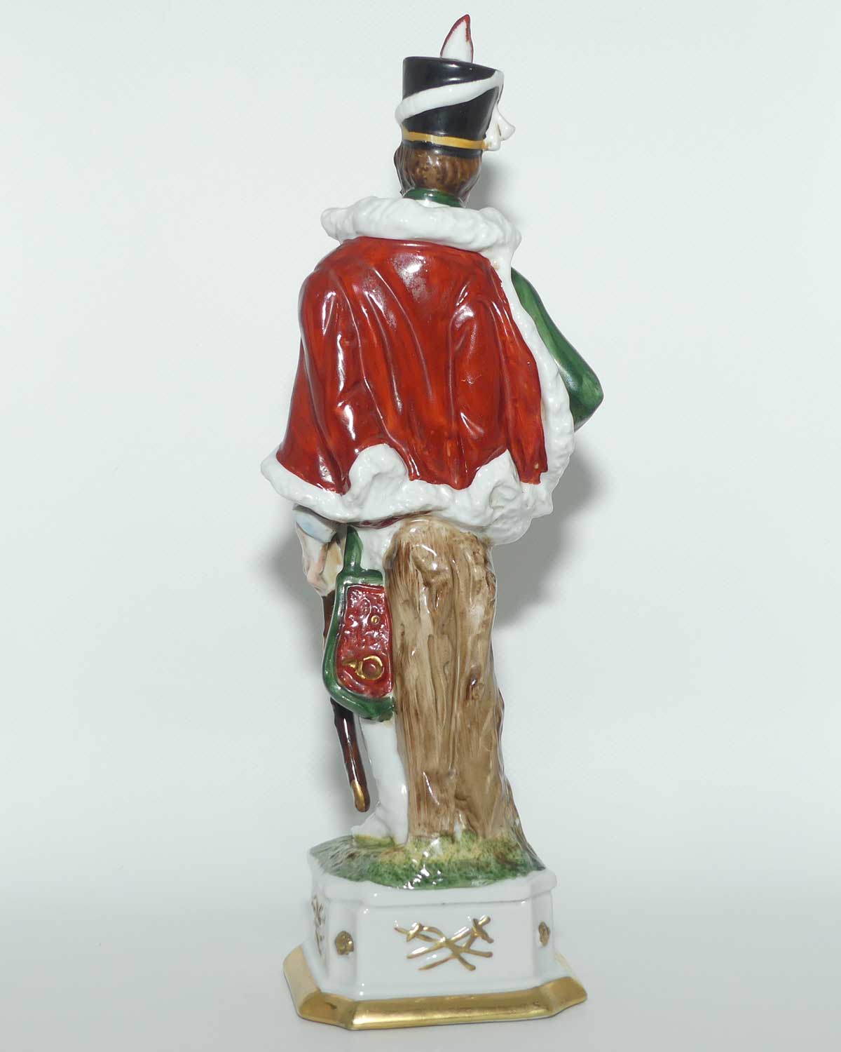 Capo DiMonte Napoleonic era Soldier | Feathered Hat and Sword at Side