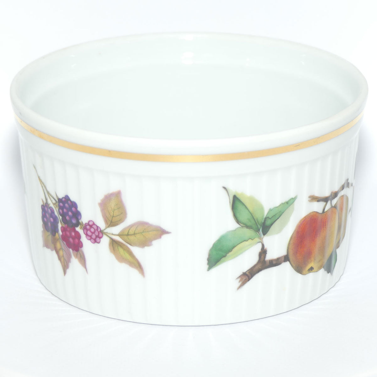 Royal Worcester Fine Porcelain | Evesham pattern | small souffle dish | 14cm diam