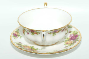 Royal Albert Bone China Old Country handled coupe and underplate | © 1962 Royal Albert Ltd backstamp | Asian