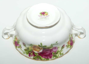 Royal Albert Bone China Old Country handled coupe and underplate | © 1962 Royal Albert Ltd backstamp | Asian