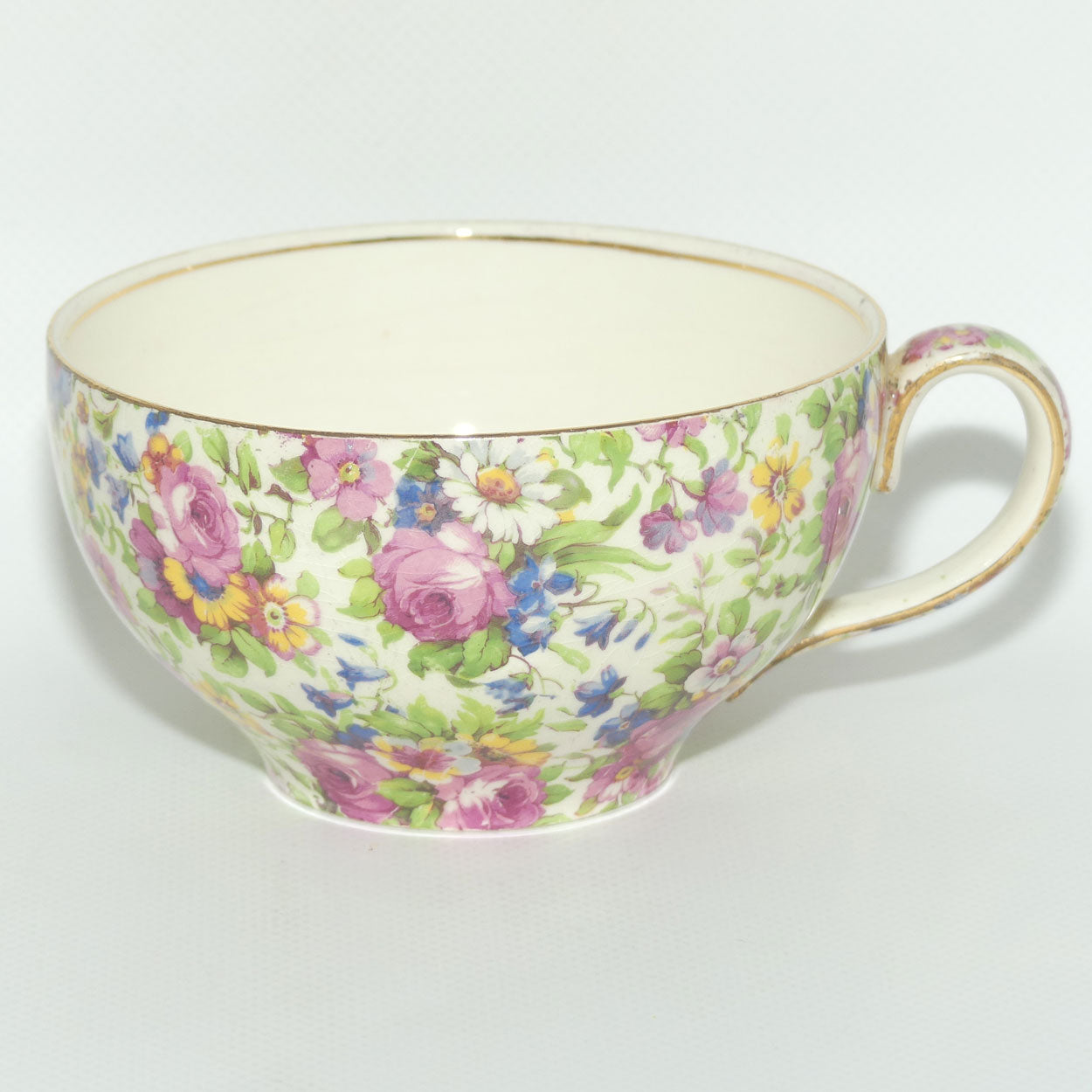 Royal Winton Summertime Chintz breakfast cup and saucer | Grandpa cup and saucer