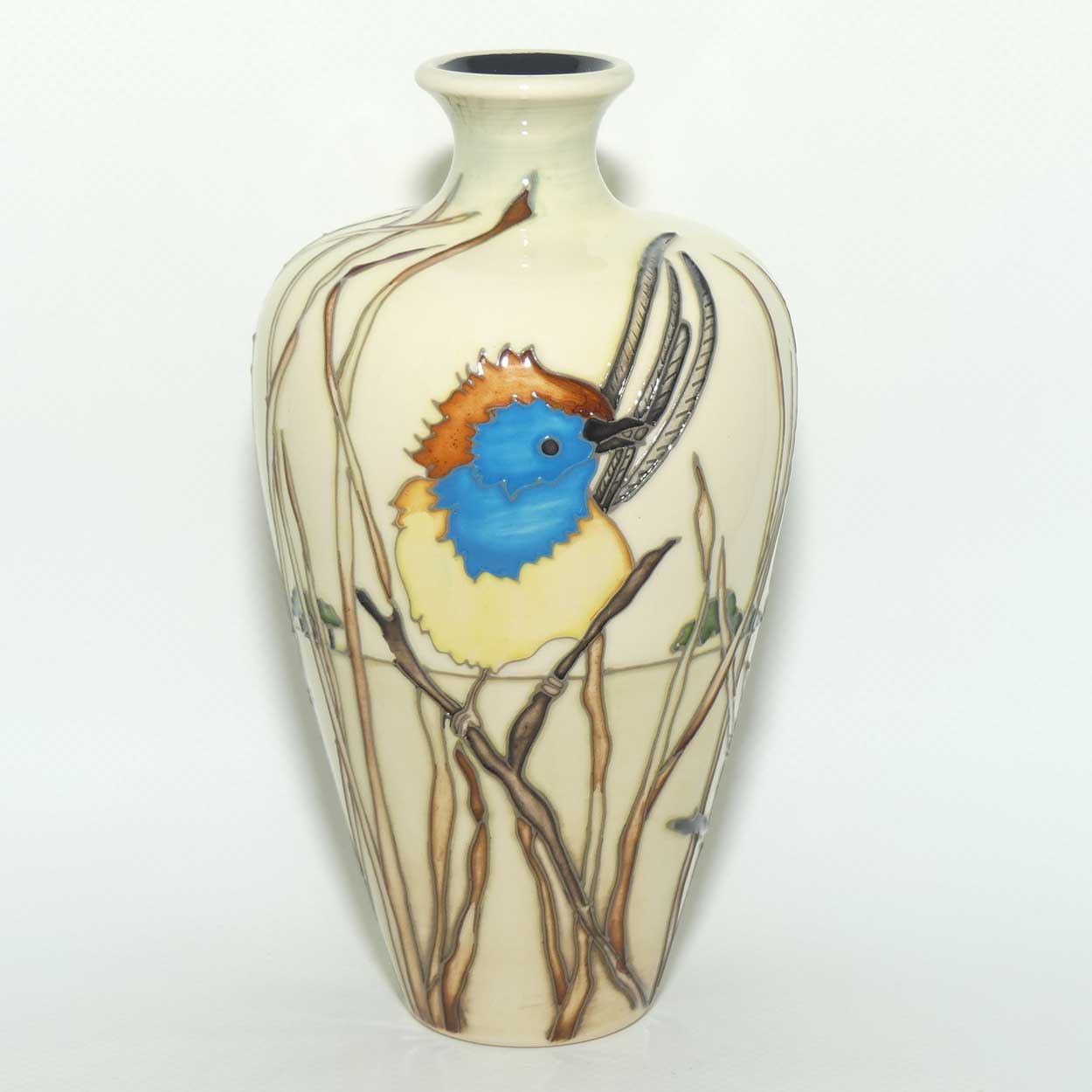 Moorcroft Southern Emu Wrens 72/6 vase | Trial B |dated 12.4.17