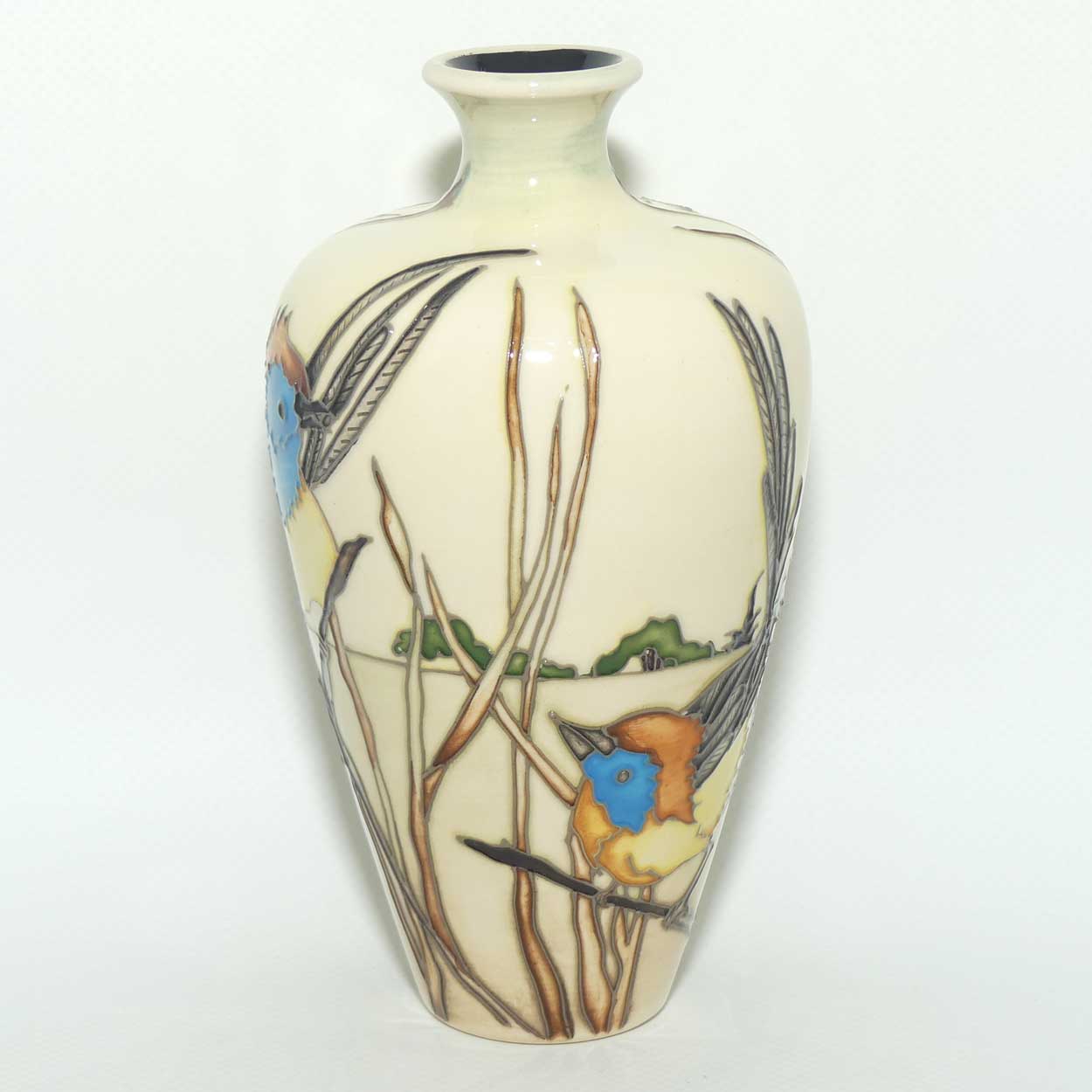 Moorcroft Southern Emu Wrens 72/6 vase | Trial B |dated 12.4.17