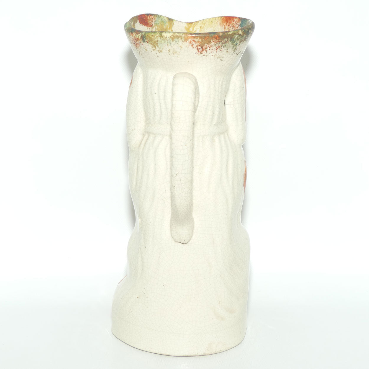 Antique Staffordshire Pottery Begging Spaniel Dog toby jug