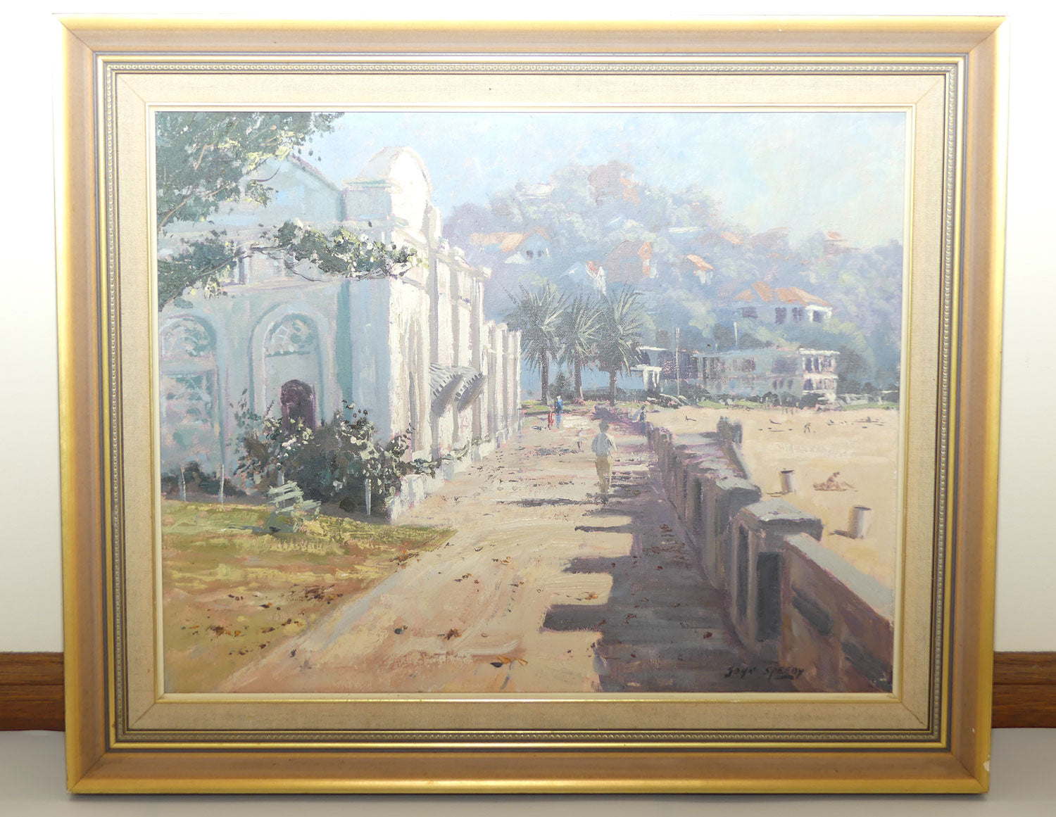 Original Oil on Board | Framed | The Promenade Balmoral Beach | John Speedy