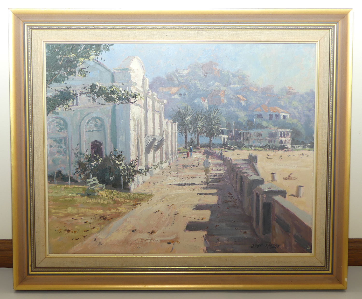 Original Oil on Board | Framed | The Promenade Balmoral Beach | John Speedy