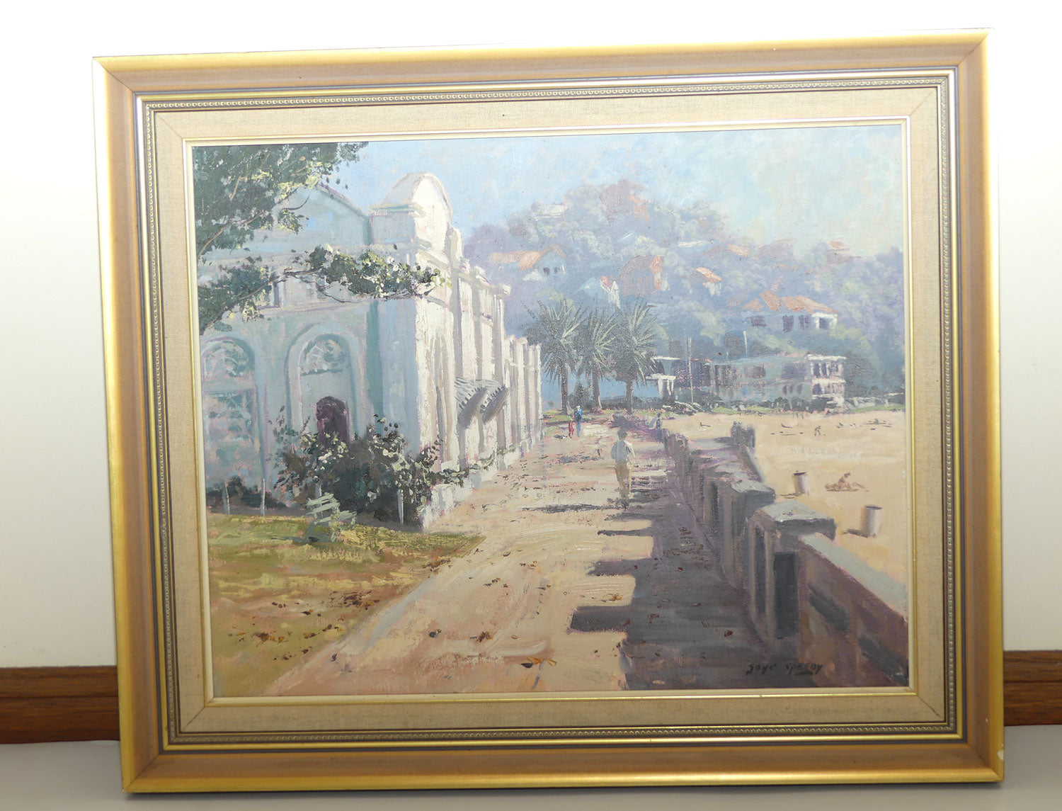 Original Oil on Board | Framed | The Promenade Balmoral Beach | John Speedy