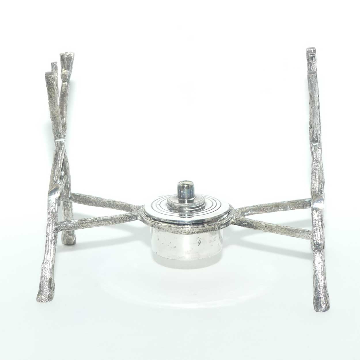 John Dixon and Sons EPBM silver plated spirit kettle on stand