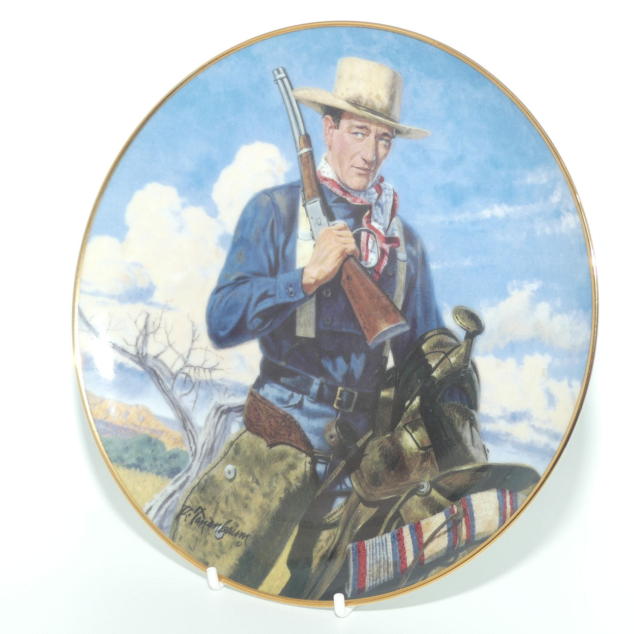 Franklin Mint Heirloom plate | John Wayne | Spirit of the West