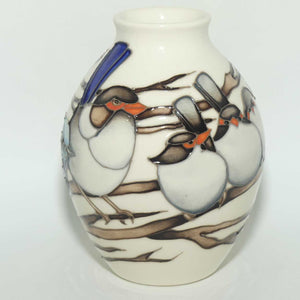 Moorcroft Splendid Fairy Wren 3/5 vase | Num Ed #25