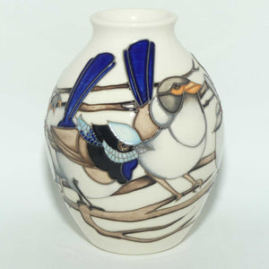 Moorcroft Splendid Fairy Wren 3/5 vase | Num Ed #37