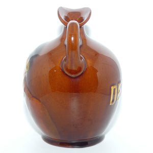 Royal Doulton Kingsware Sporting Squire Globular flask | Red Brown