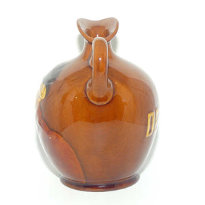 Royal Doulton Kingsware Sporting Squire Globular flask | Red Brown 