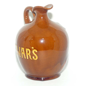 Royal Doulton Kingsware Sporting Squire Globular flask | Red Brown 